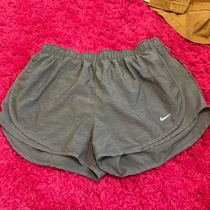 gray nike shorts size L